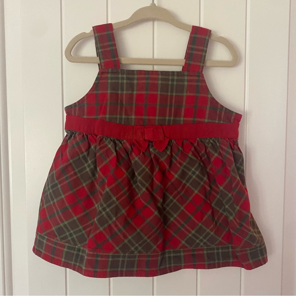 Gymboree toddlers girls Christmas plaid top
